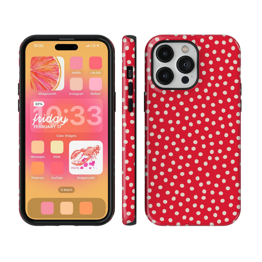 Vermillion Dots Phone Case