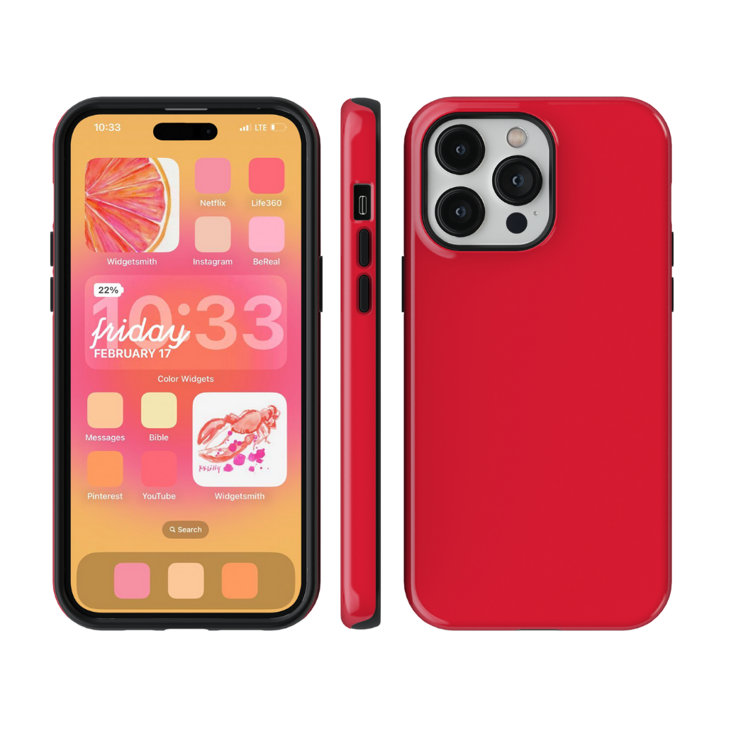 Vermillion Solids Phone Case