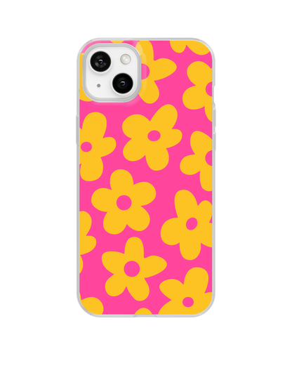 Pink Lemonade Big Blooms Clear Case Insert