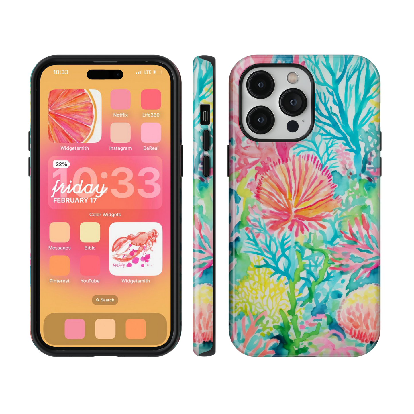 Watercolor Coral Phone Case