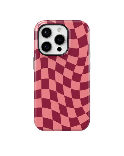 Love Wavy Checkers Phone Case