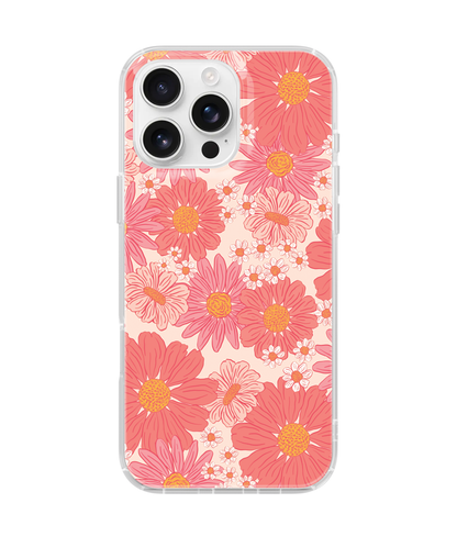 Pink Summer Blooms Clear Case Insert