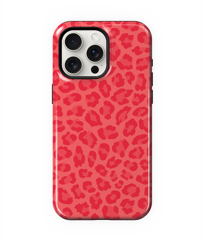 Vermillion Leopard Phone Case