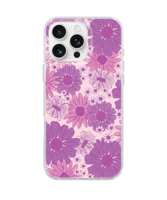 Purple Summer Blooms Clear Case Insert