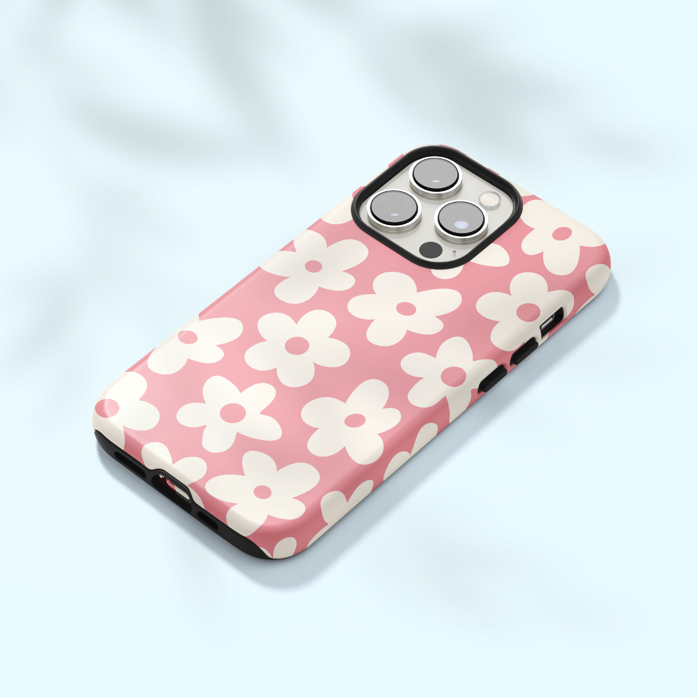 Rosé All Day Big Blooms iPhone Case