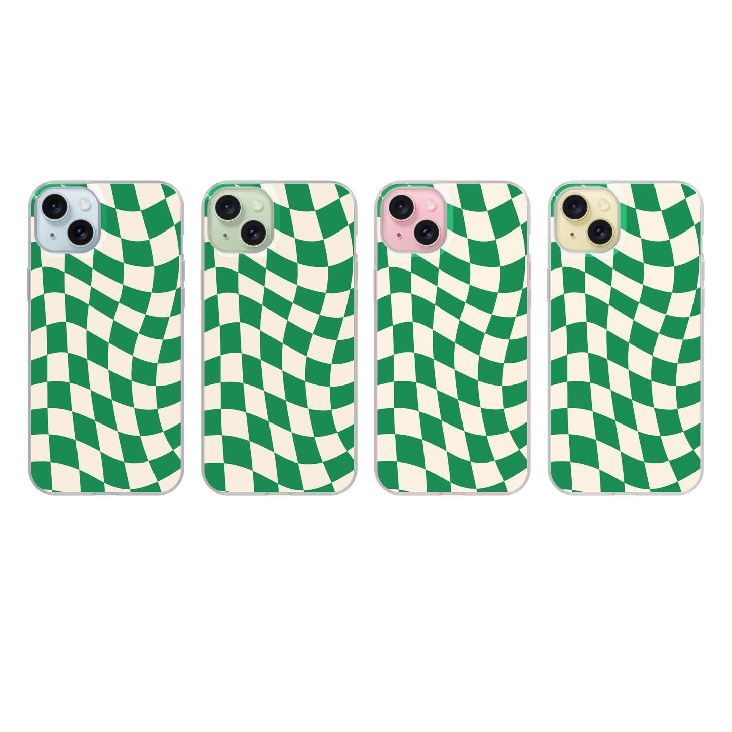 Emerald City Wavy Checkers II Clear Case Insert