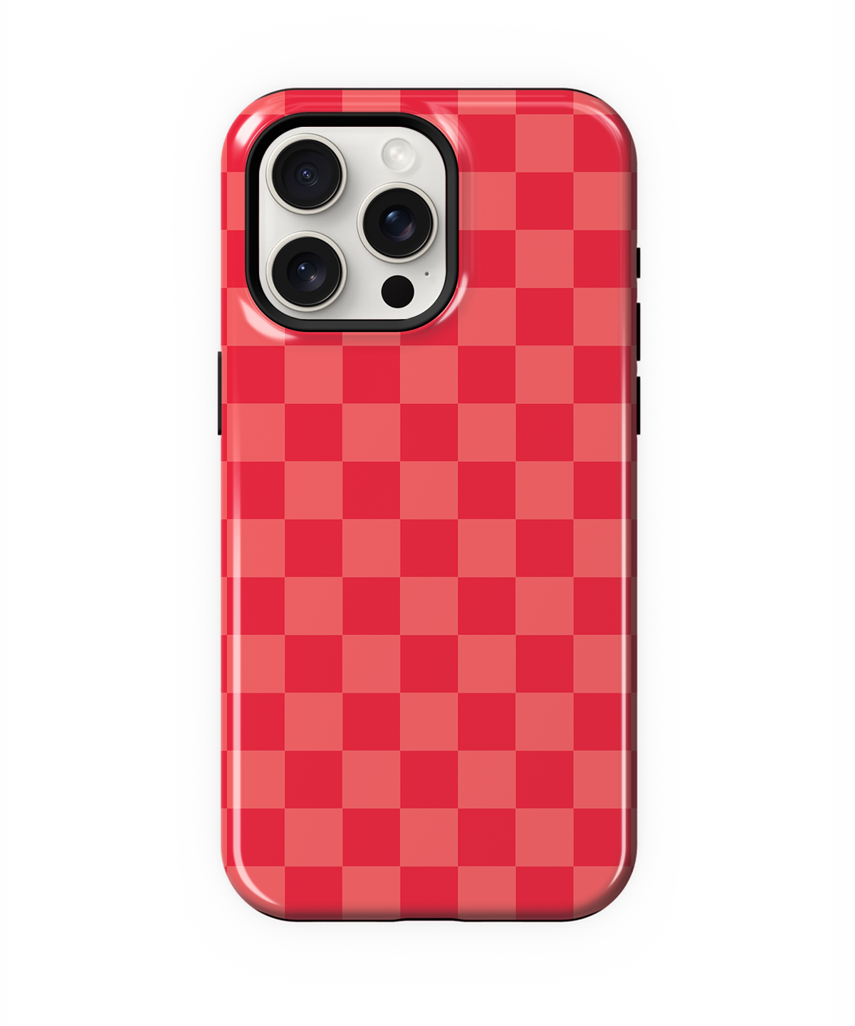 Vermillion Checkers Phone Case