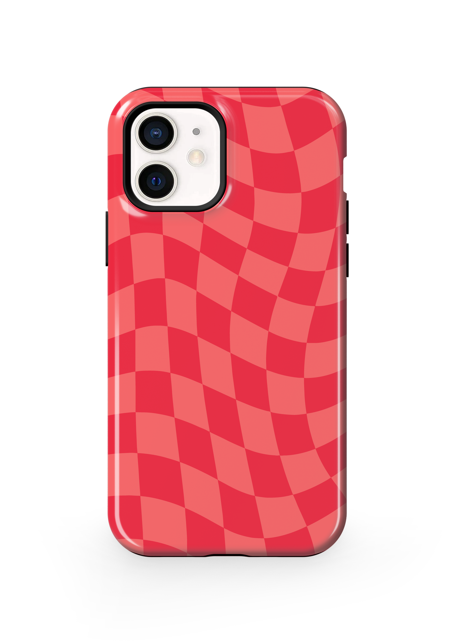 Vermillion Wavy Checkers Phone Case