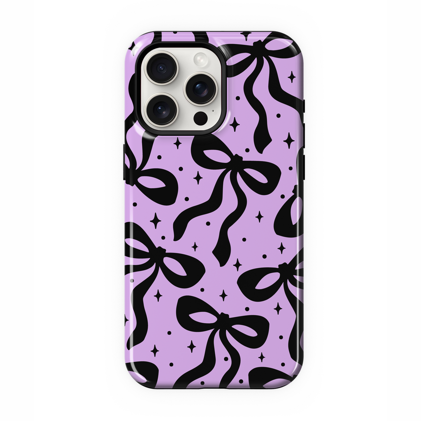 Lilac & Lace Bows I Phone Case