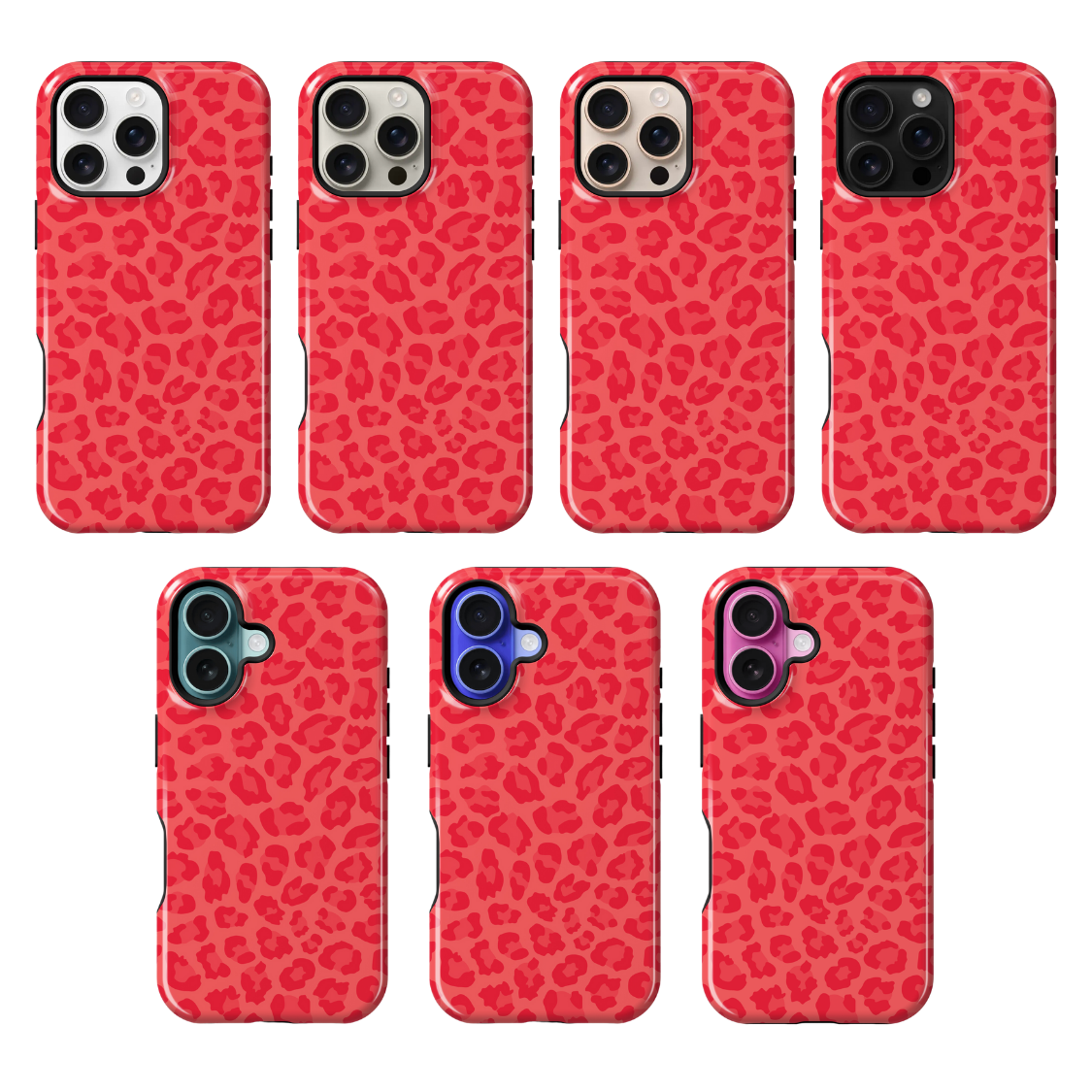 Vermillion Leopard Phone Case