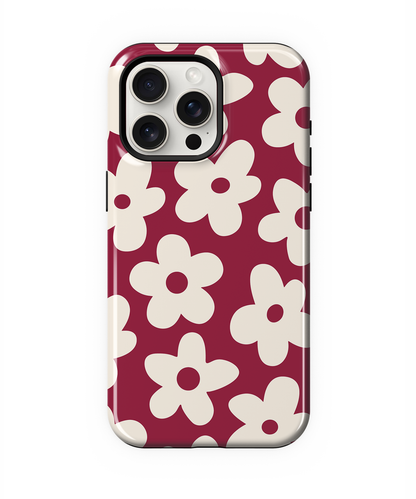 Black Cherry Big Blooms Phone Case