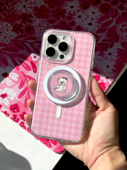 Pinky Swear Houndstooth Clear Case Insert