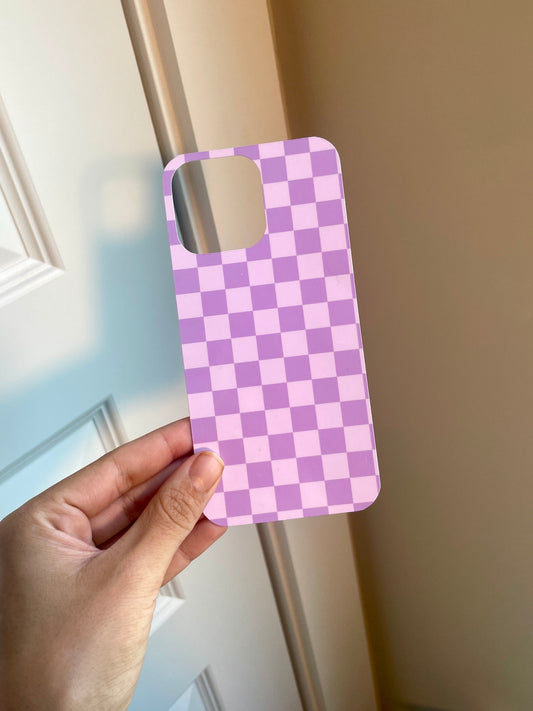 B QUALITY - 14 Pro Max Lilac Checkers