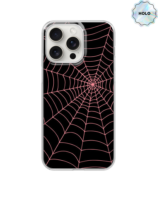 Spooky Sweet Web Weaver Holographic Clear Case Insert