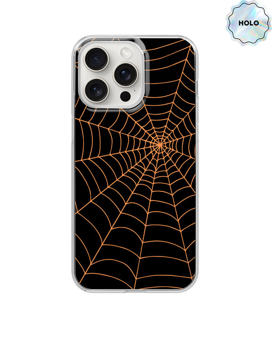 Ghostly Glow Web Weaver Holographic Clear Case Insert