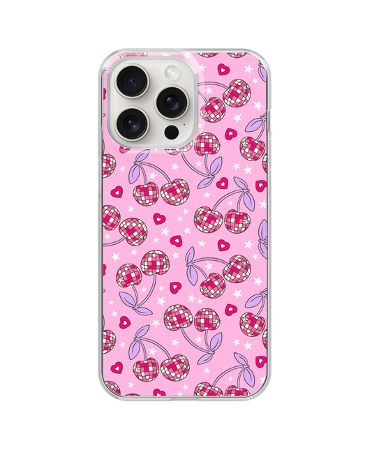 Pink & Purple Disco Cherries Clear Case Insert